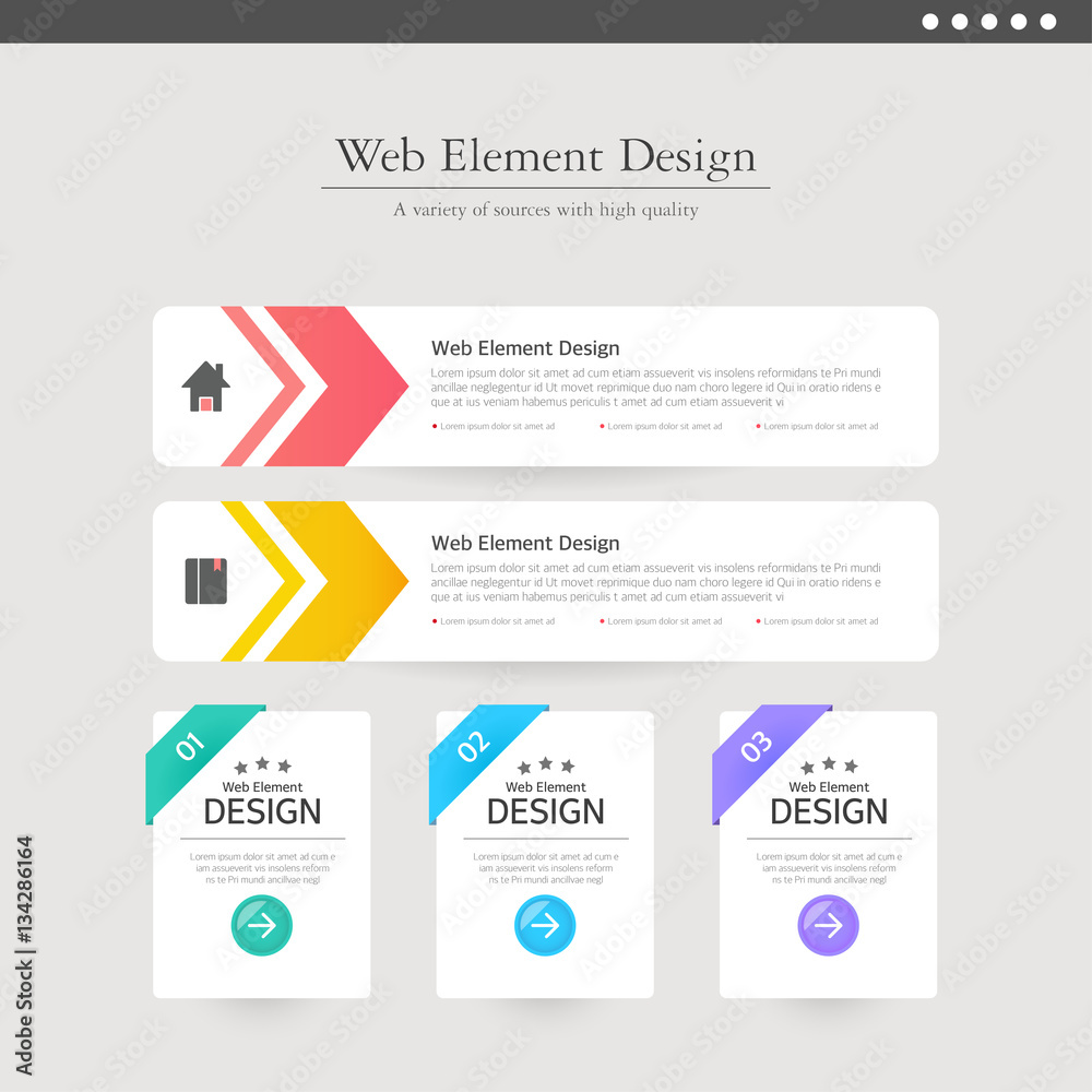 Web element design Web element design