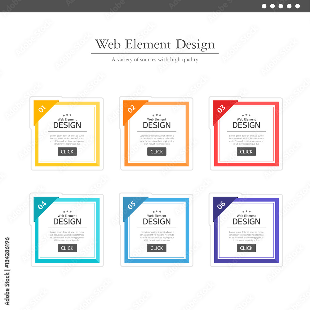 Web element design Web element design