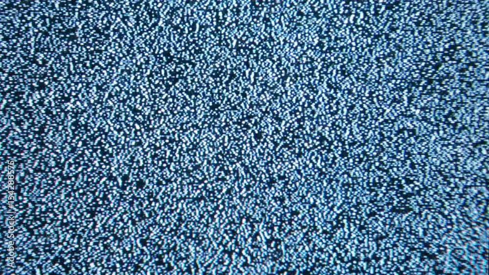 White noise on no channel signal television screen after turn on White noise on no channel signal television screen after turn on