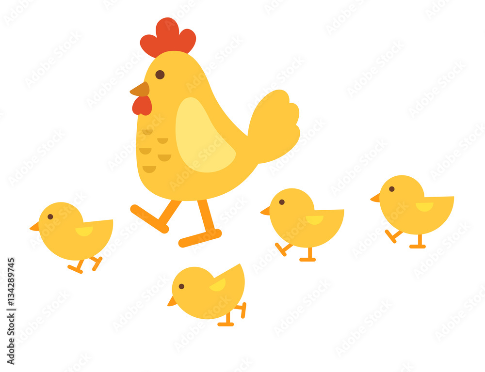 illustration of isolated chicken on white background illustration of isolated chicken on white background