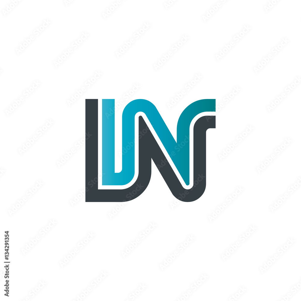 Initial Letter IN LN Linked Design Logo Initial Letter IN LN Linked Design Logo