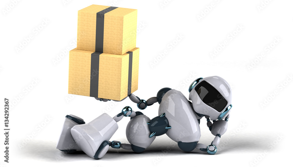 Naklejka premium Robot