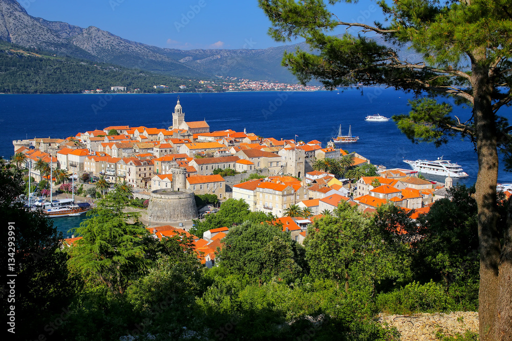 View of Korcula old town, Croatia