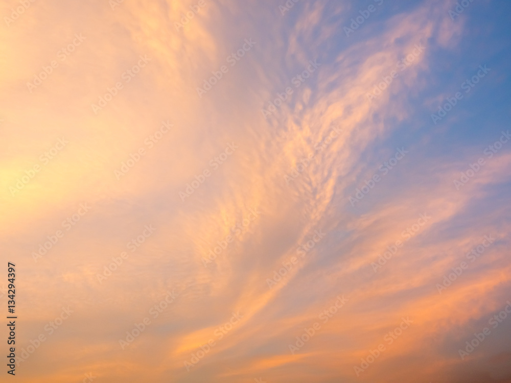 Obraz premium Twilight evening sky