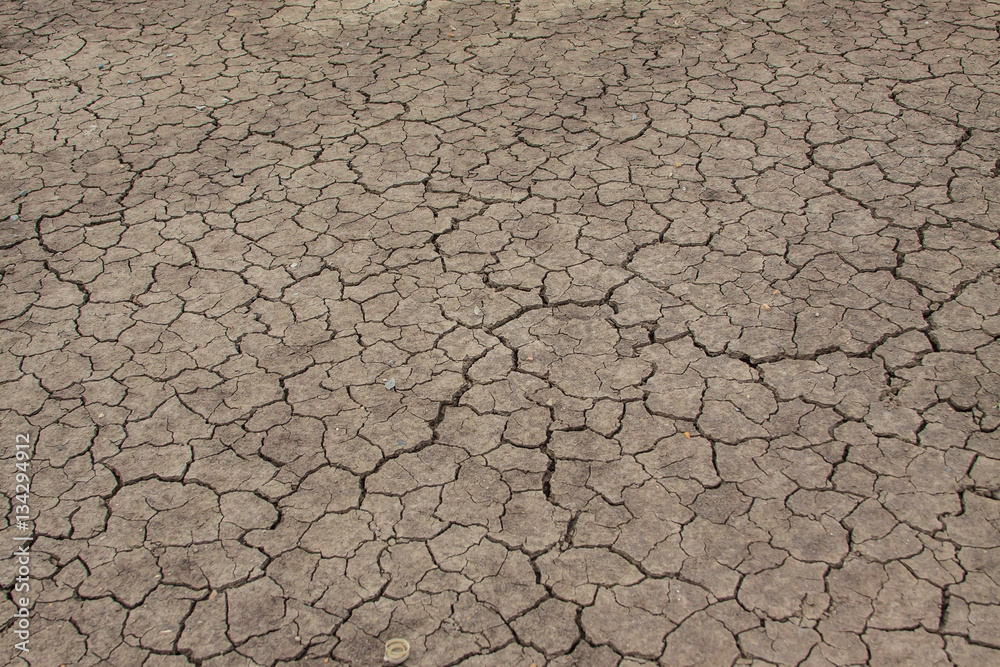 Crack soil on dry season, global worming effect Crack soil on dry season, global worming effect