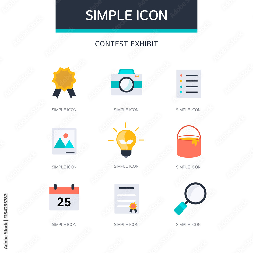 Education Simple Icon Set Education Simple Icon Set