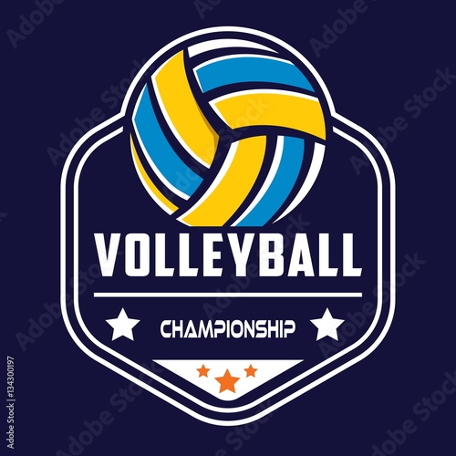 Volleyball logo, America logo