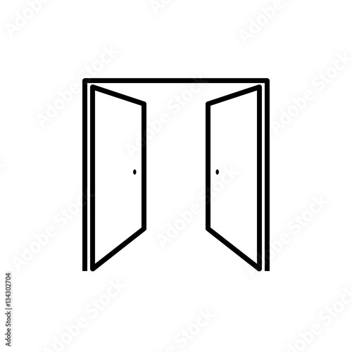 Door vector icon