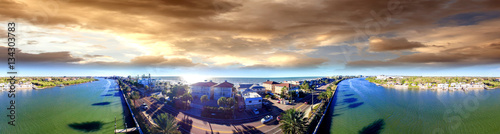 Indian Shores aerial view in Florida