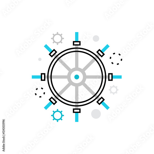 Crossroads Monoflat Icon.