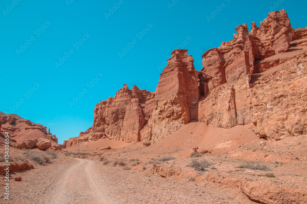 Charyn Canyon and the Valley of Castles, National park, Kazakhst
