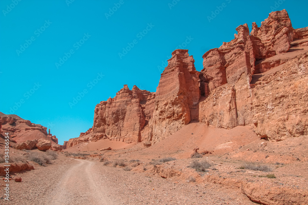 Charyn Canyon and the Valley of Castles, National park, Kazakhst Charyn Canyon and the Valley of Castles, National park, Kazakhst
