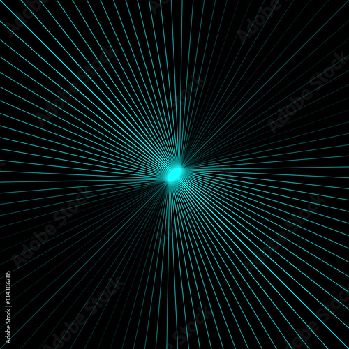 Light at end of tunnel. Vector illustration