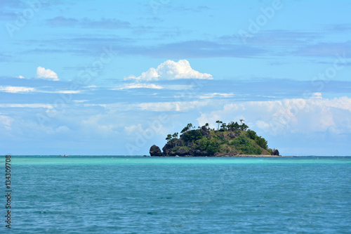Seascape of a tropical remote island in the Yasawa Islands group photo