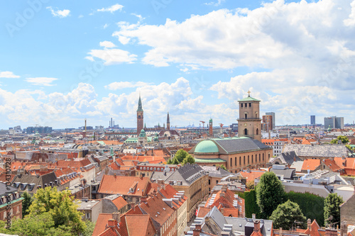 Canvas Print Copenhagen City, Denmark, Scandinavia