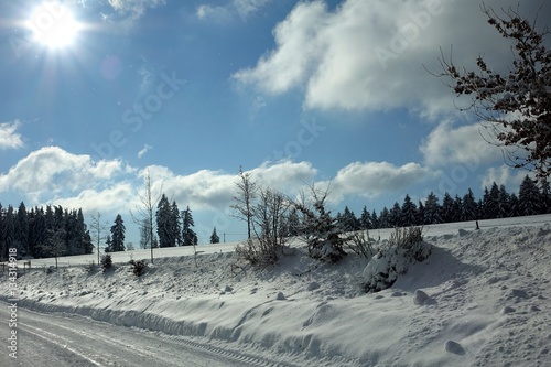 winter im bayerischen wald - sankt englmar - sonnenloipe