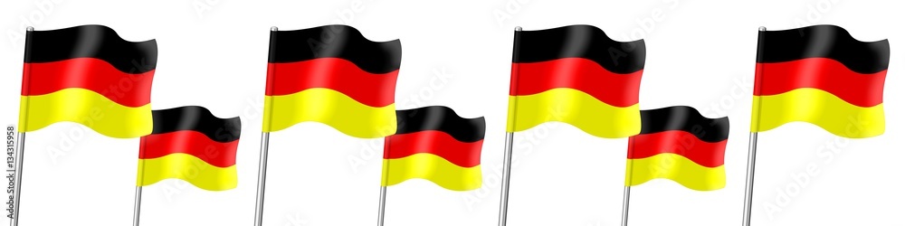 Naklejka premium Banner. Flags. Germany 