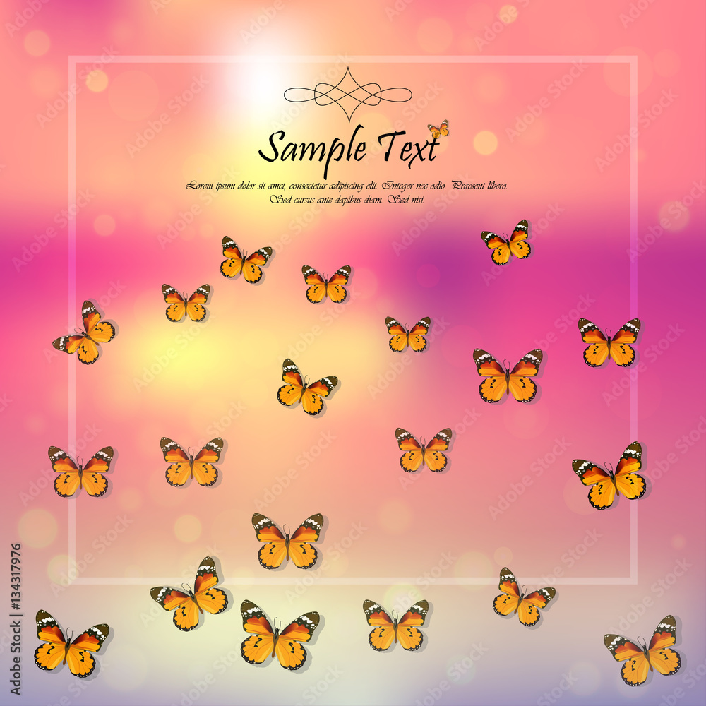 spring background with butterflies spring background with butterflies