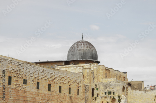 Wall and dome of mousque Al-aqsa