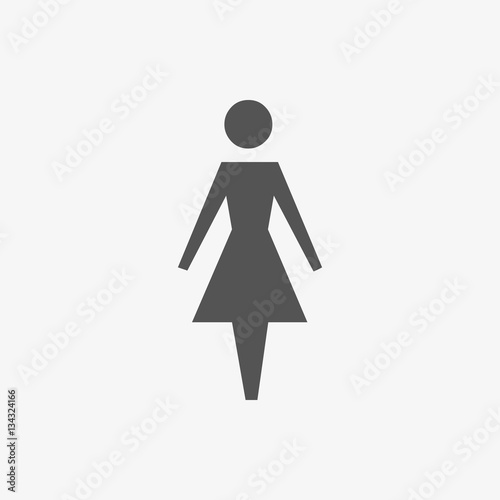 woman icon stock vector illustration flat design
