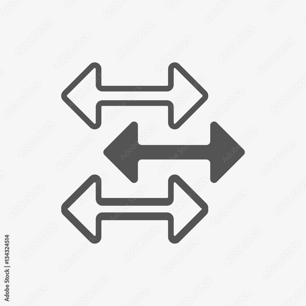 arrow icon stock vector illustration flat design arrow icon stock vector illustration flat design