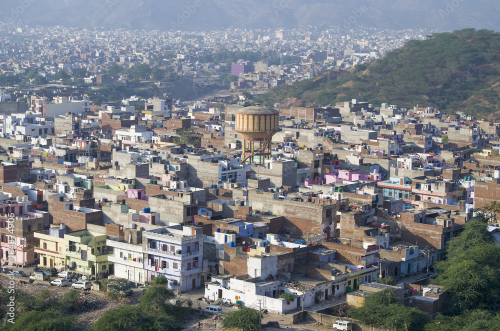 cities of Jaipur view from height

