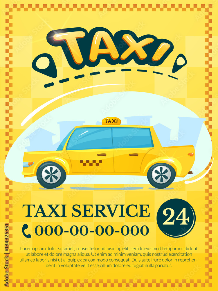 Taxi services vector illustration