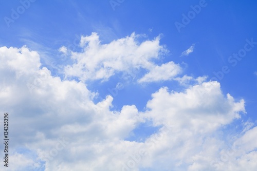 blue sky background with cloud in nature beautiful