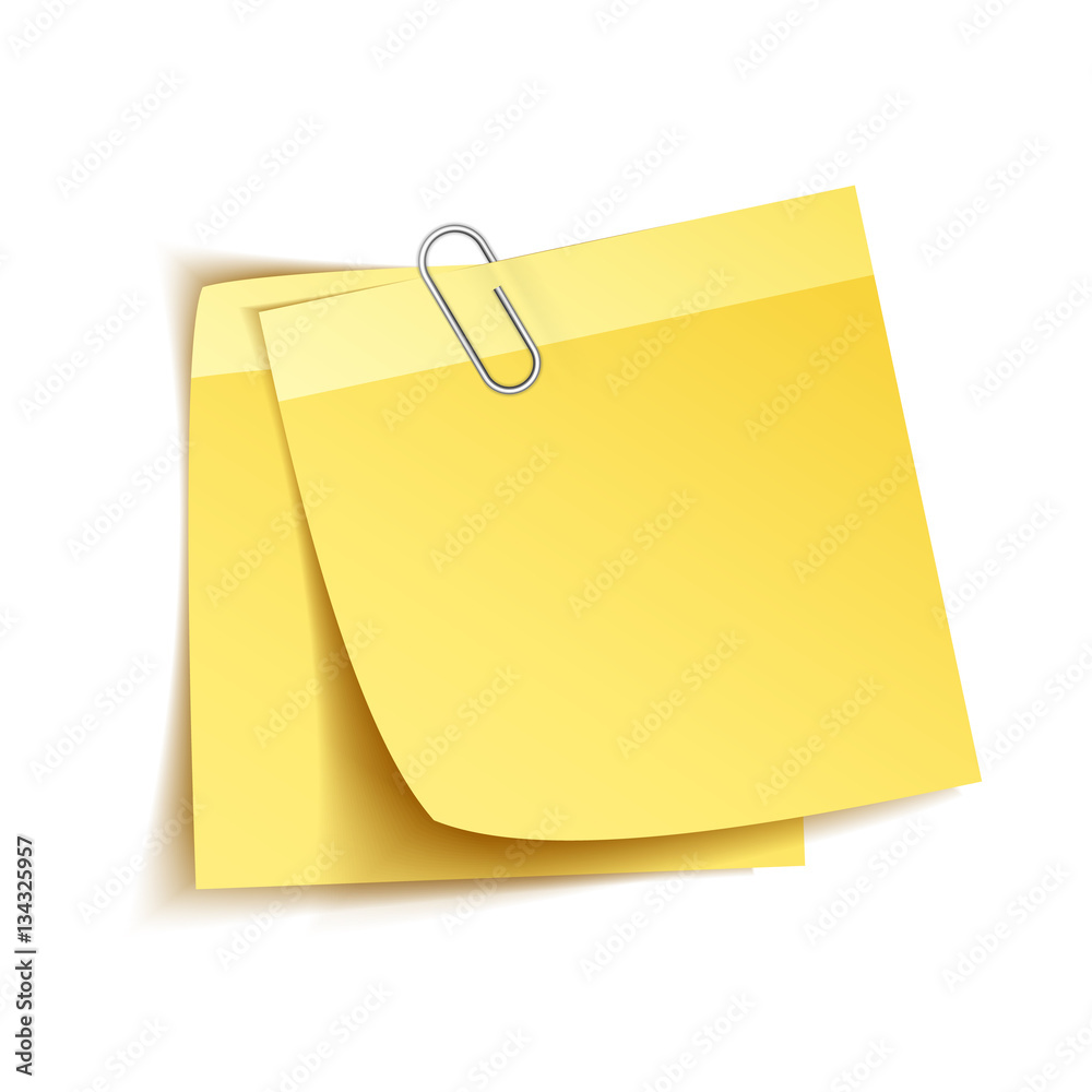 Sticky notes on white Sticky notes on white