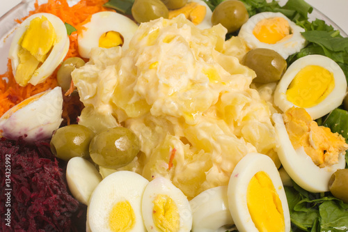 Mayonnaise potato salad photo