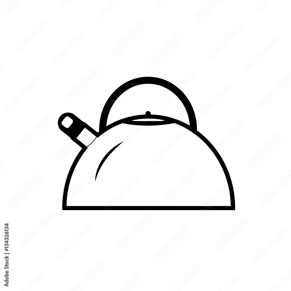 Fototapeta premium Kettle icon vector