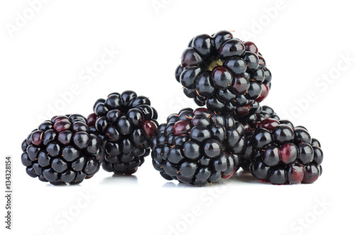 Few blackberries