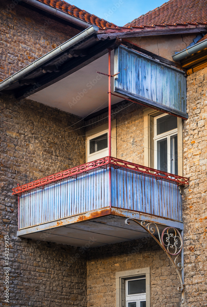Balcony in a special architectural array