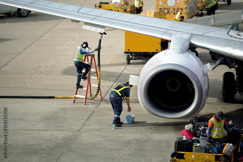 Airport worker photo