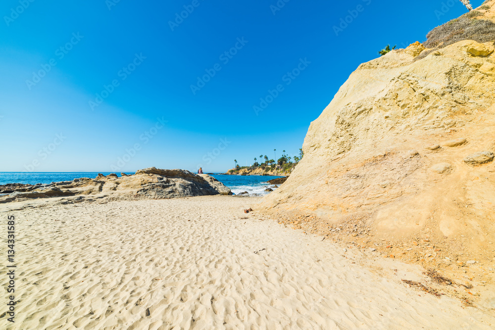 sand and rocks in Laguna Beach
