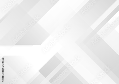 Abstract grey and white tech geometric background