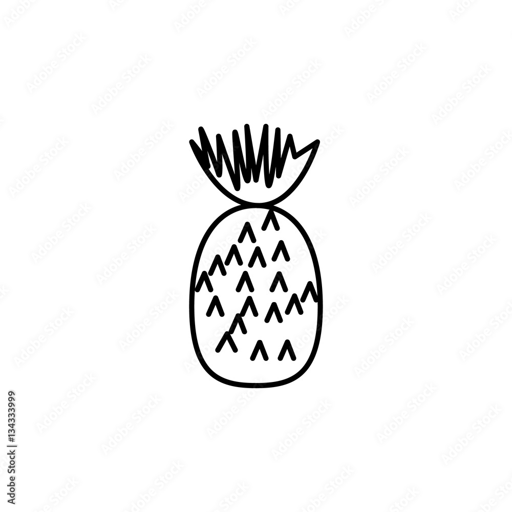 Fresh pineapple icon Fresh pineapple icon