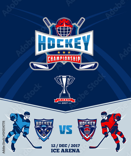 Poster of the championship in ice hockey