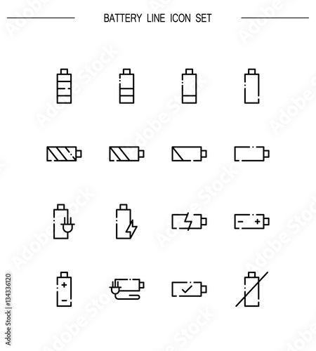 Battery flat icon