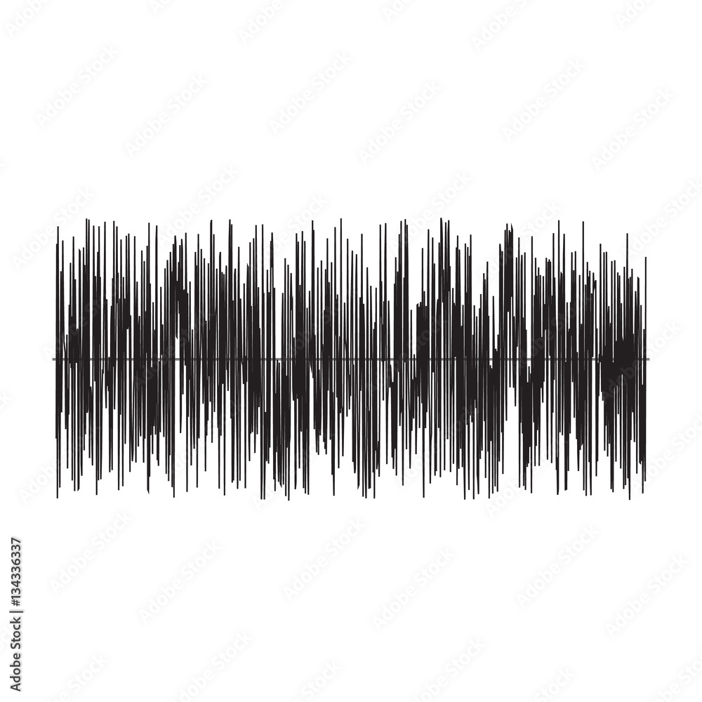 sound wave on white background. sound wave sign. sound wave on white background. sound wave sign.