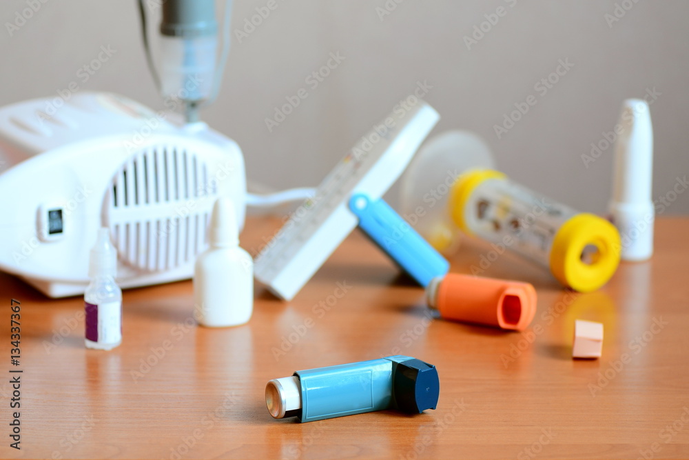 Asthma treatments, drugs and related equipment. Using nebulizer