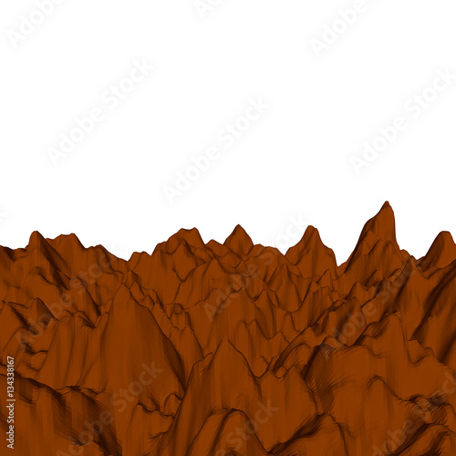 Abstract landscape. Mountai...