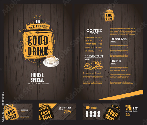 Creative menu design.