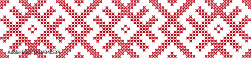 Konstfotografi Embroidered cross-national pattern