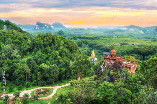 Landscape of Khao Na Nai Luang temple at Surat Thani Province  Thailand