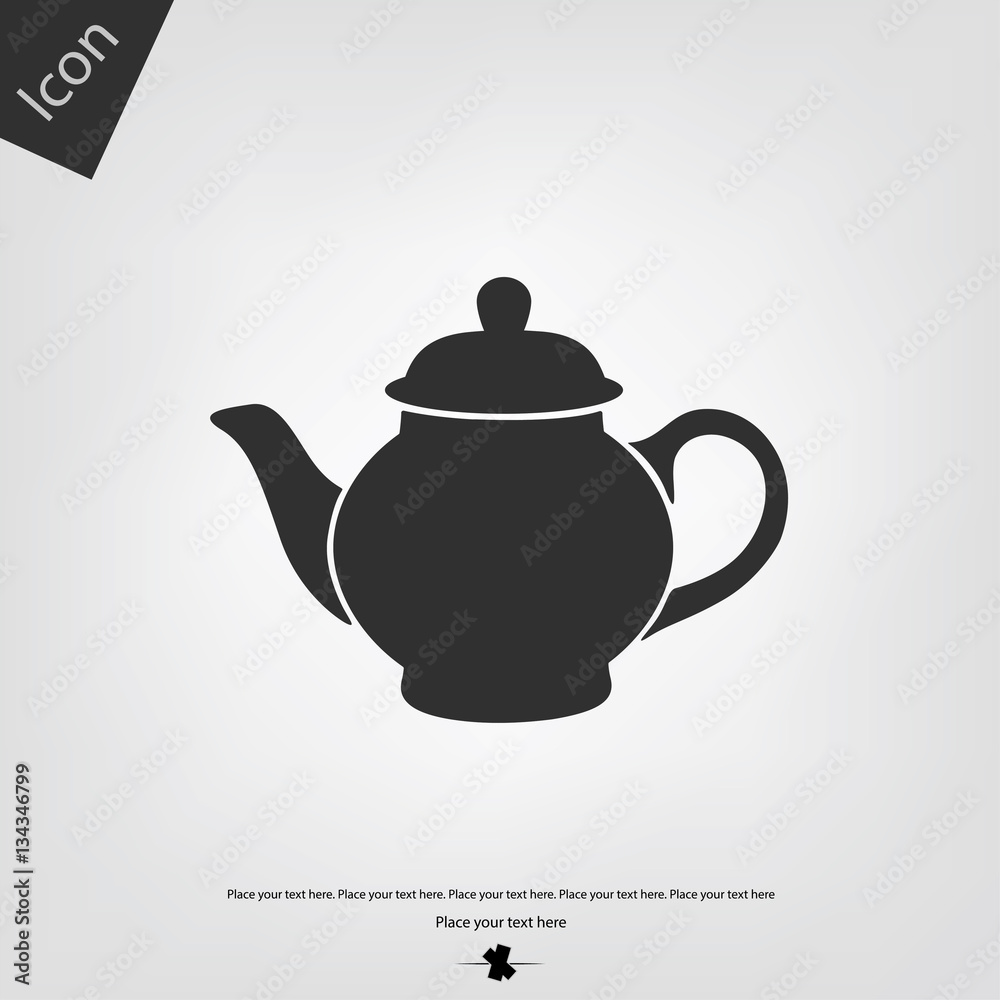 Teapot vector icon Teapot vector icon