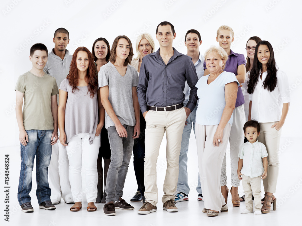 Mixed Age Multi-Ethnic Group Stock Photo | Adobe Stock