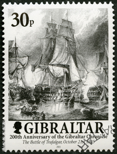 GIBRALTAR - 2001: The Battle of Trafalgar 21 October 1805
 photo