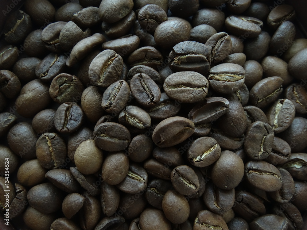 Coffee beans in a pot Coffee beans in a pot