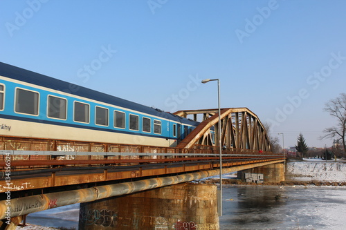 train, railway, winter, railroad, track, snow, transportation, travel, transport, rail, line, cold, journey, white, sky, ice, station, perspective, landscape, passenger, locomotive, way, blue, old, ir